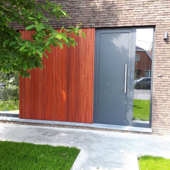 Padouk gevelbekleding tripple bonheiden