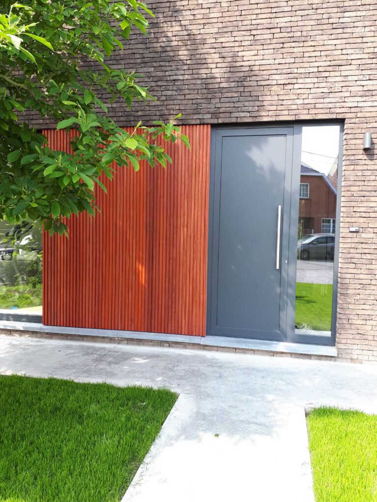 Padouk gevelbekleding tripple bonheiden
